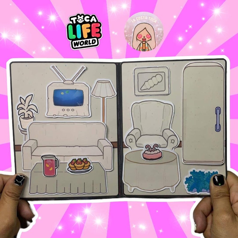 Toca Boca Quiet Book Patrick Rock House in Paper Doll Printable Etsy