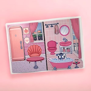 Casa de muñecas de papel Dolly Toca Boca Libro silencioso