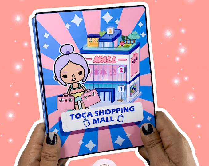 Easy Printable Toca Boca Quiet Book Shopping Mall Template Activity for ...
