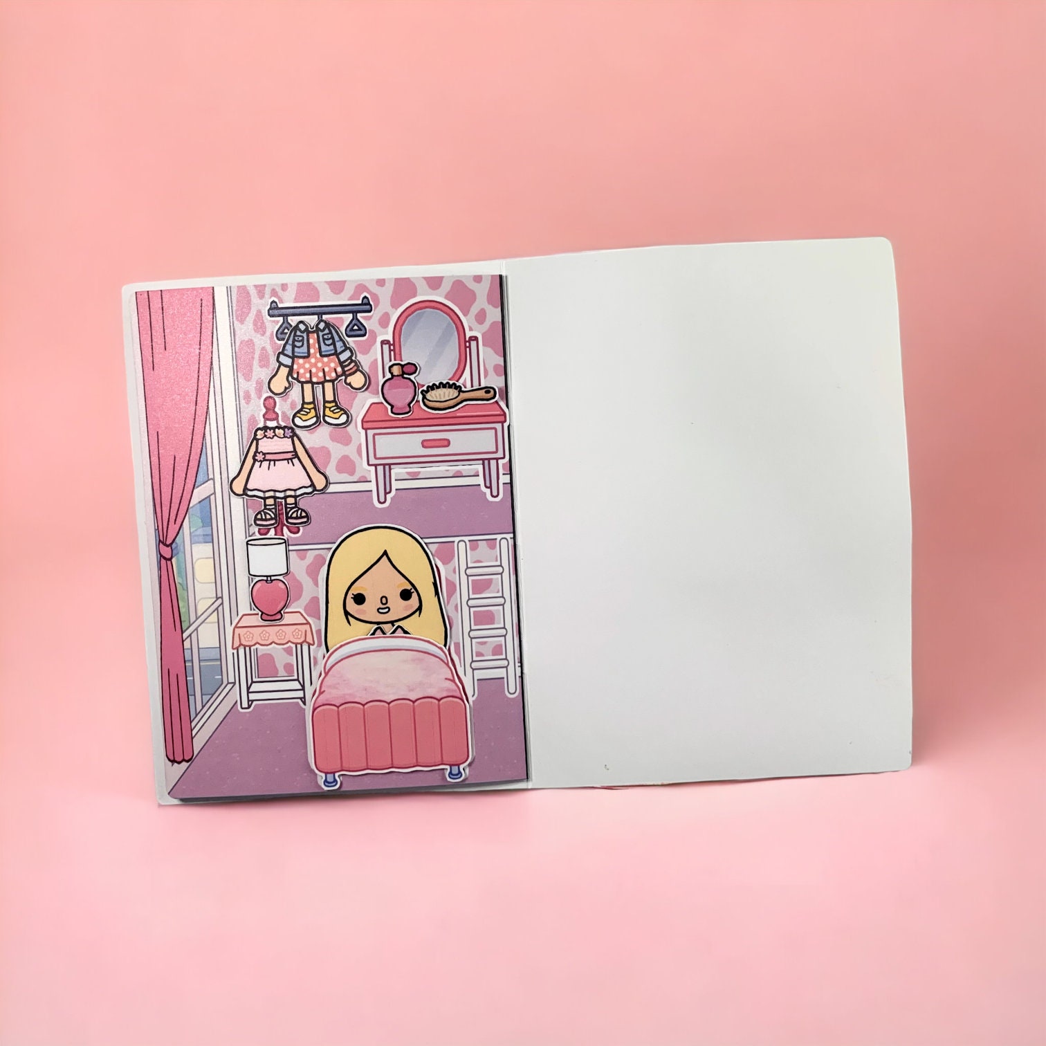 Barbie Paper Doll House Toca Boca Quiet Book Etsy