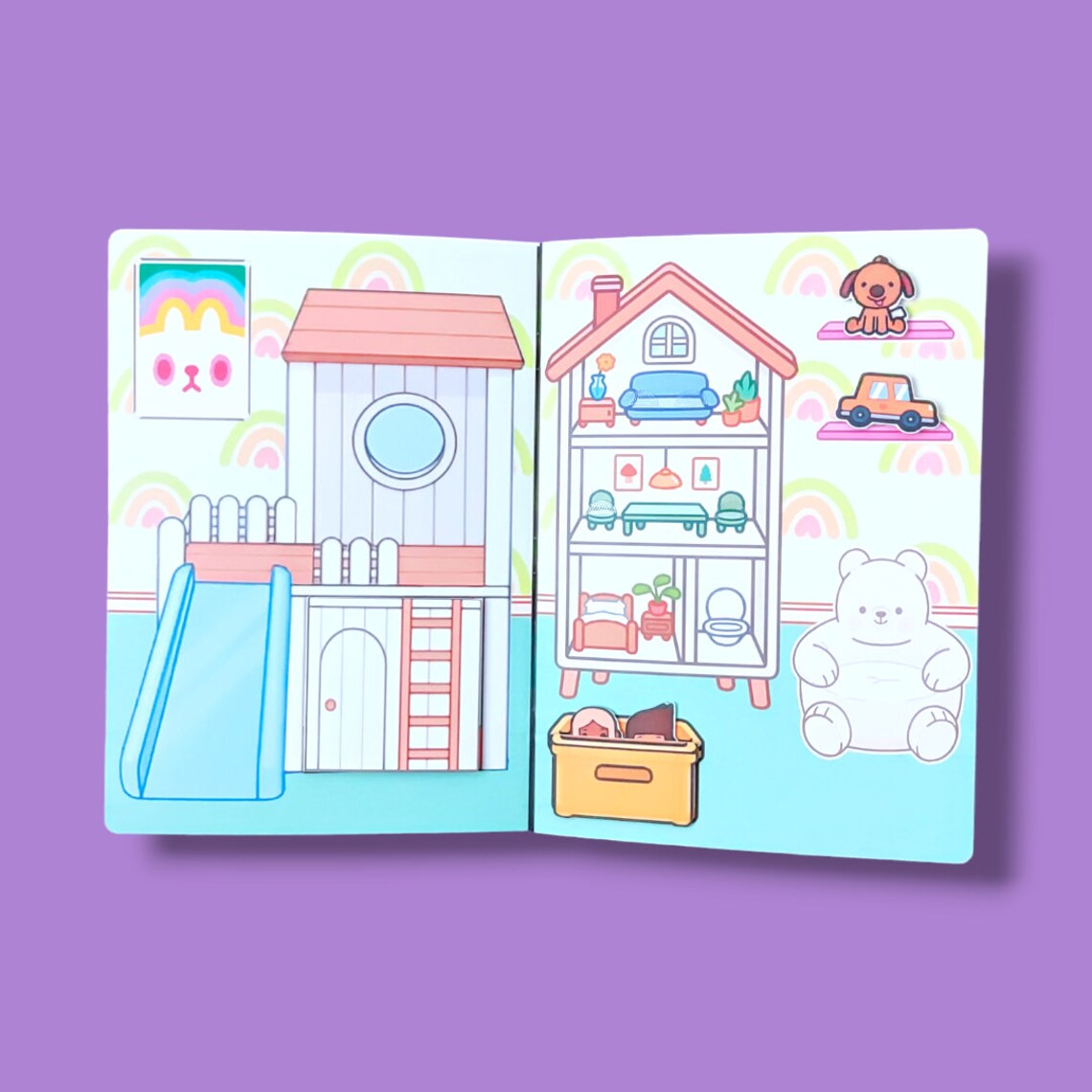Toca Boca Day Care Quiet Book Kids Activity Book - Etsy