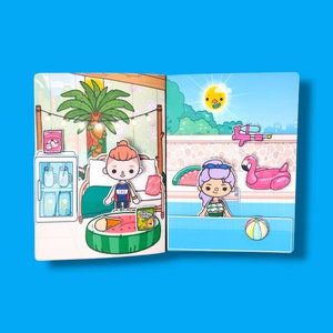 Toca Boca Quiet Book, Paper Dolls, Toca Boca Book, Toca Boca Paper Doll, Toca Boca Paper Doll Printable, Toca Boca Printable