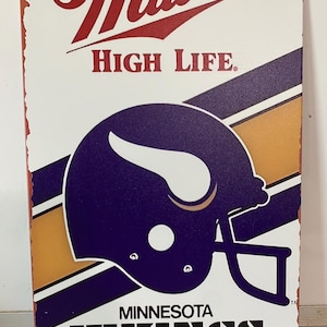Minnesota Vikings - Miller High Life Beer Sign - NFL - High Life - National Football League