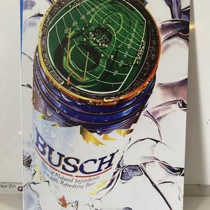 Busch Light - Busch Beer NFL Metal Sign - Football