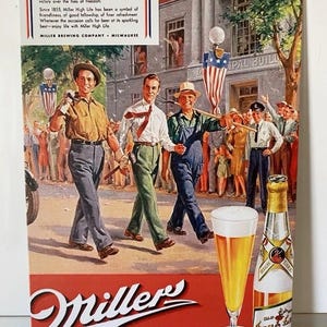 Miller High Life Beer Poster - Etsy