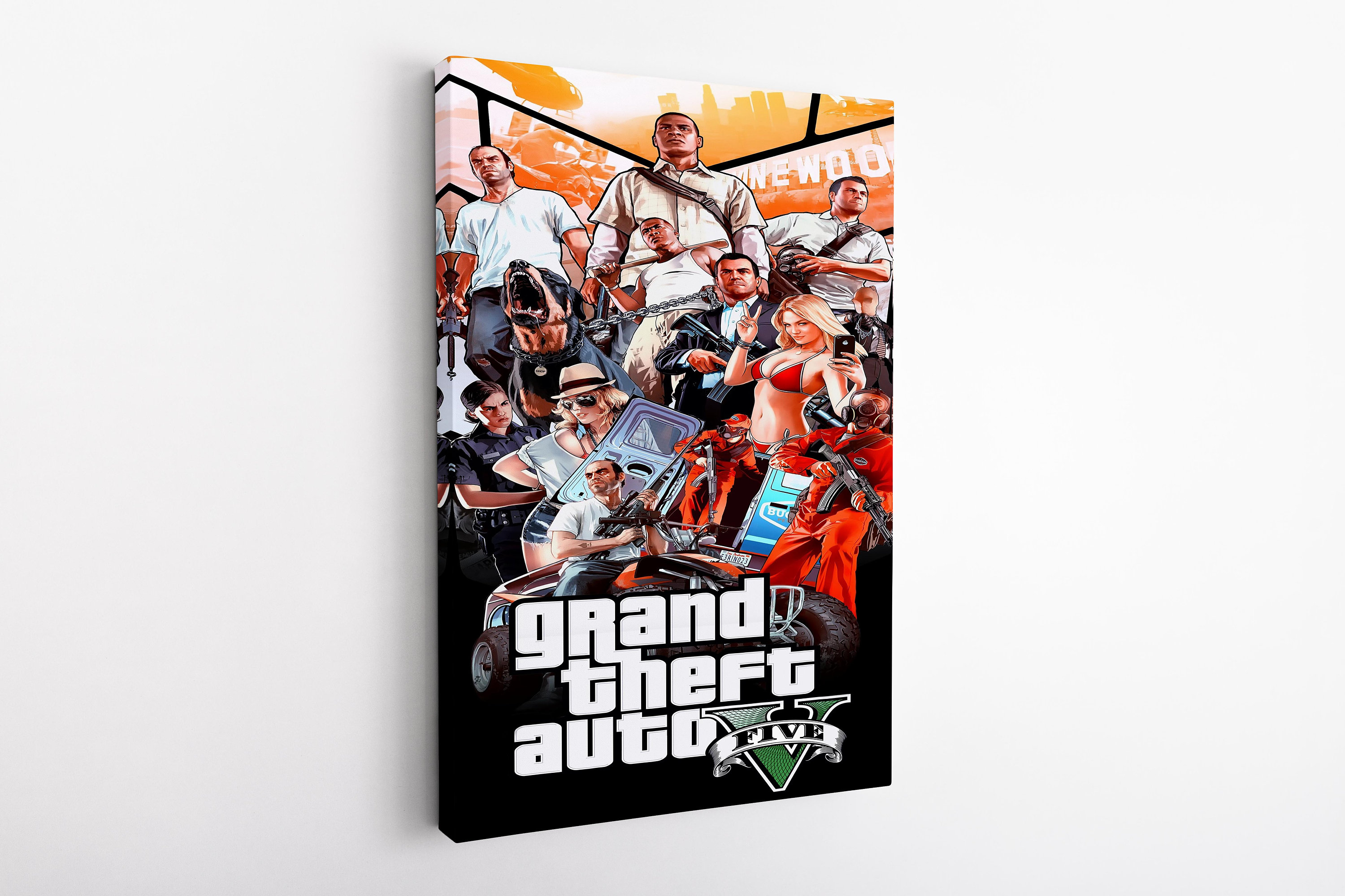 GTA 5 game Paper Print - Gaming posters in India - Buy art, film, design,  movie, music, nature and educational paintings/wallpapers at