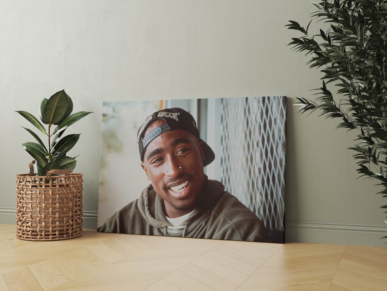 Tupac Wall Art, 2pac Framed Canvas, West Side Canvas, Rapper Wall Art