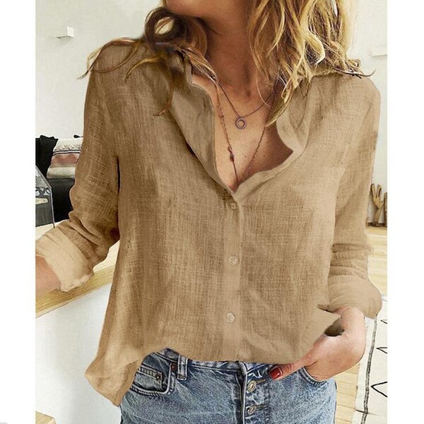 Summer Linen Shirt Etsy