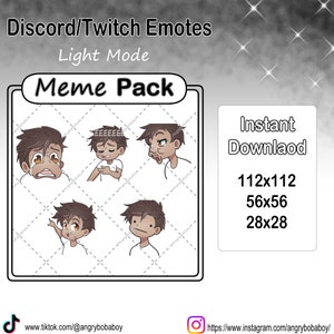 Discord Emotes Twitch Emotes : Anime, Chibi, Brunette Hair, Tan Skin ...