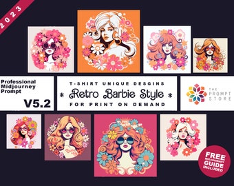 2023 Professional MidJourney Prompt, Trend, Midjourney T-shirt, Midjourney design, Free Guide, Best Midjourney Prompts, Print On Demand