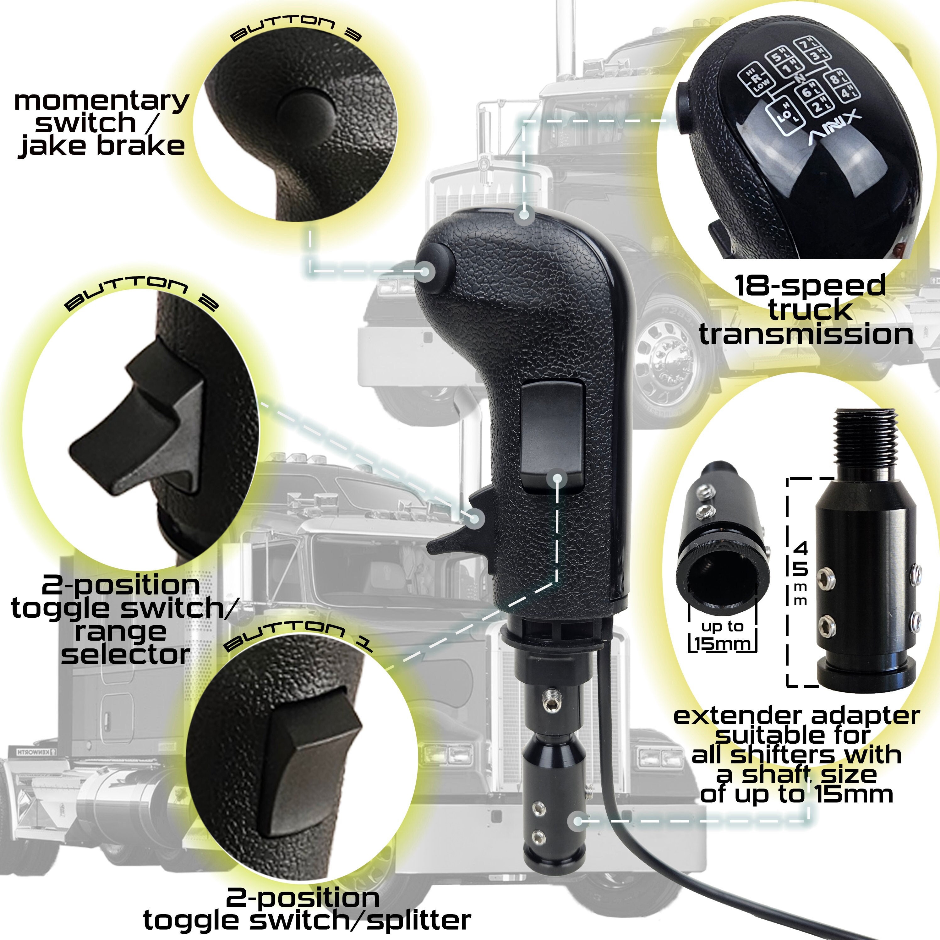 Thrustmaster TH8A 12 SPEED Truck Shifter Upgrade MOD FOR ETS ETS2 ATS