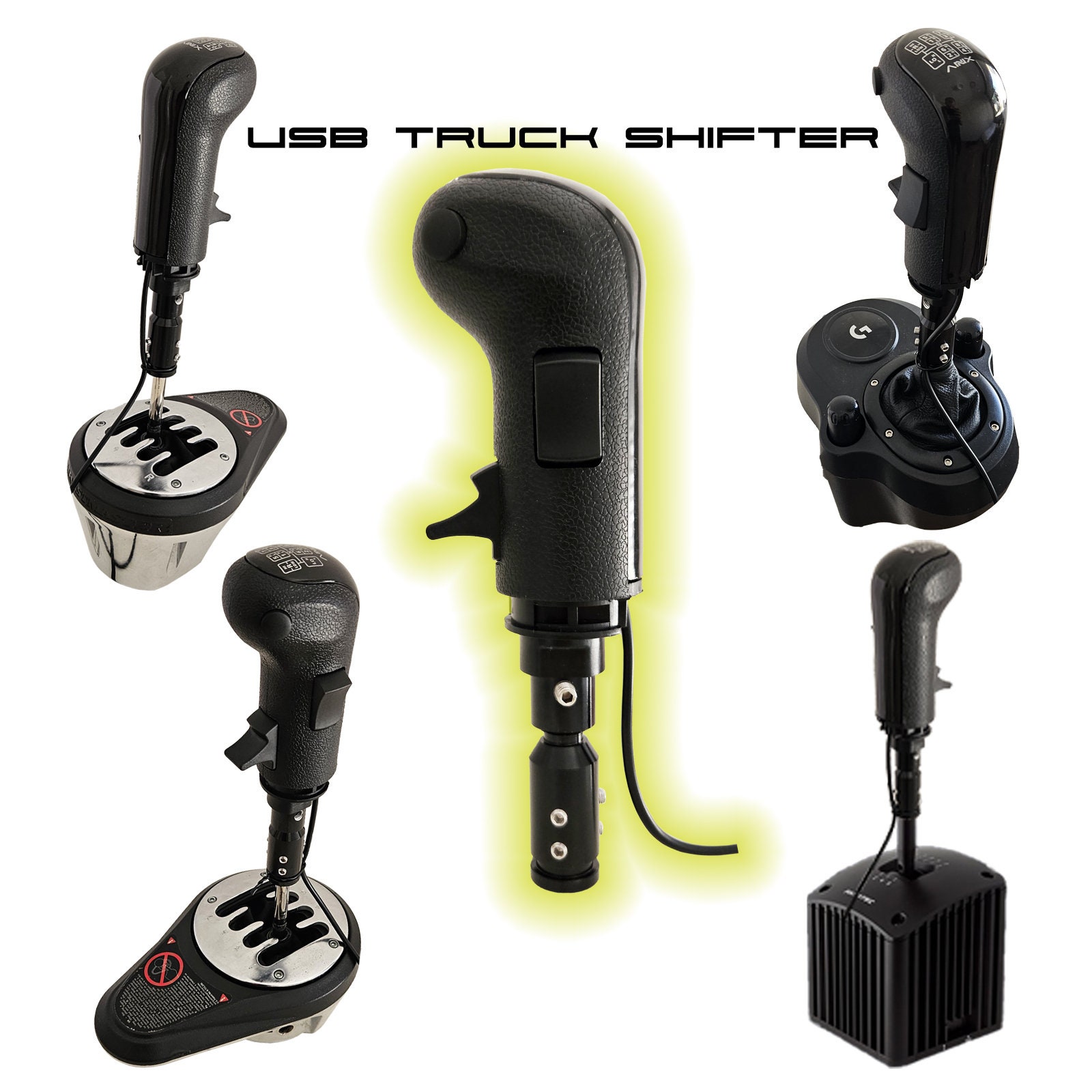 USB 18-speed Eaton Fulton Truck Shifter for Logitech, Thrustmaster