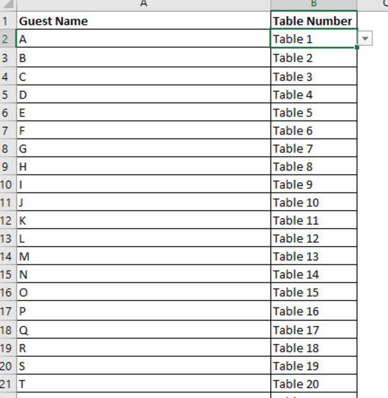 Editable Excel Budget & Seating Chart Combo Instant Download - Etsy