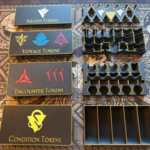 Aeon Trespass: Odyssey - All-Cycles Token Trays with Lids (3D Printing Files=