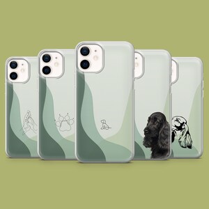 Custodia per telefono Pet Parent Cocker Spaniel Cover per iPhone 15, 14 13 12 11 Xr, Samsung S23Ultra, S22, S21FE, A54, A34, A14, Pixel 8, 7A 7Pro 6Pro