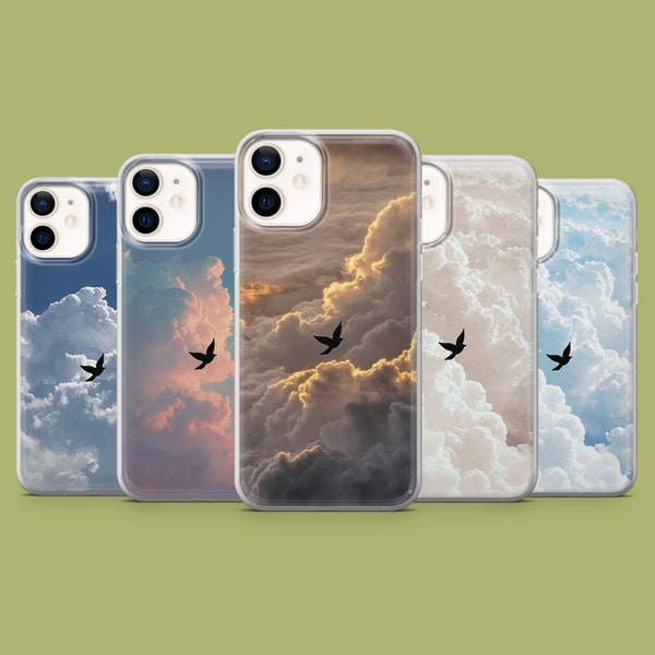 Fluffy Clouds Phone Case Cloud Cover for iPhone 15, 14, 13, 12, 11, Xr, Samsung S23Ultra, S22, S21FE, A54, A34, A14, Pixel 8, 7A, 7Pro, 6Pro