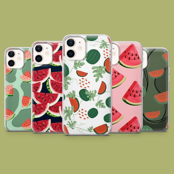 Fruity Phone Case Juicy Watermelon Cover for iPhone 15, 14, 13, 12, Samsung S24Ultra, S23FE, S22, A15, A54, A25 A14 Pixel 8A 8Pro 7A 7Pro 6A