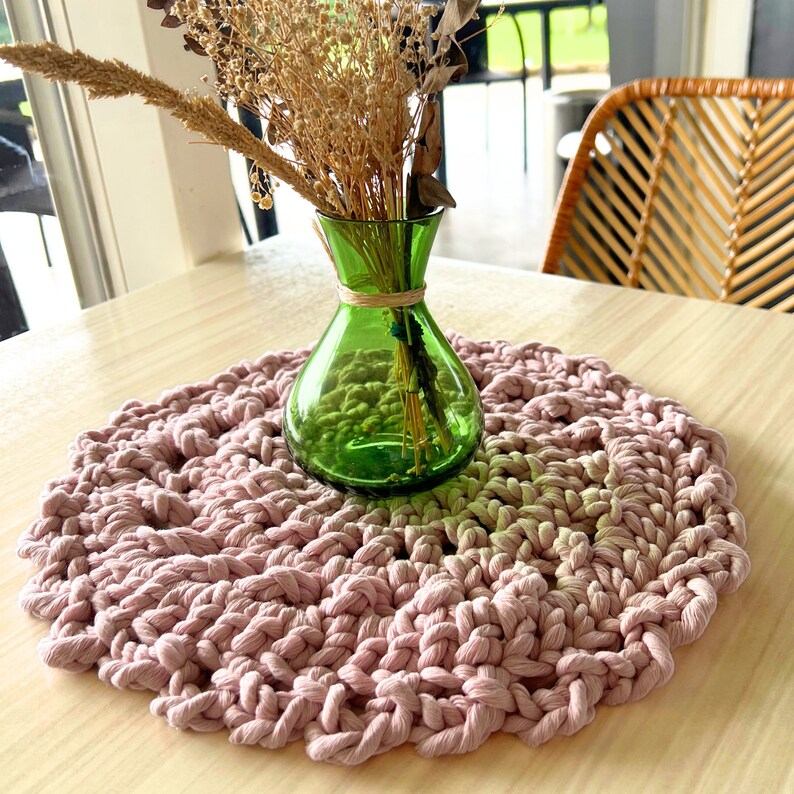 Beginner Friendly Crochet PDF Pattern Plant Mat /coaster/ Home Decor ...