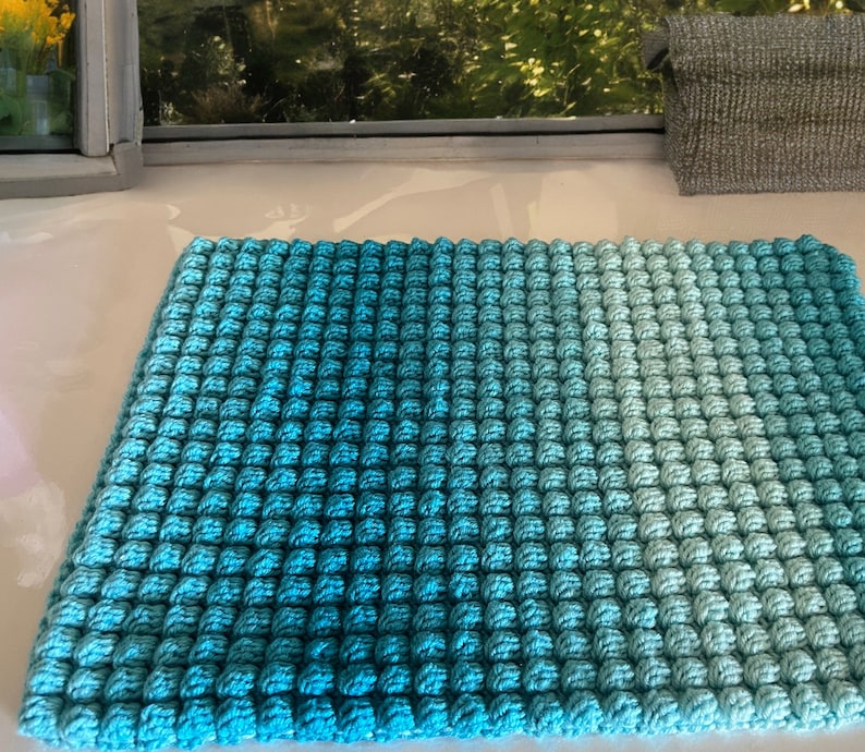 Crochet Rug Pattern, Entrance Mat Bath Mat Table Mat Modern Rug, Welcome Mat, Door Mat, Crochet Home Decor, Easy Beginner Friendly image 3