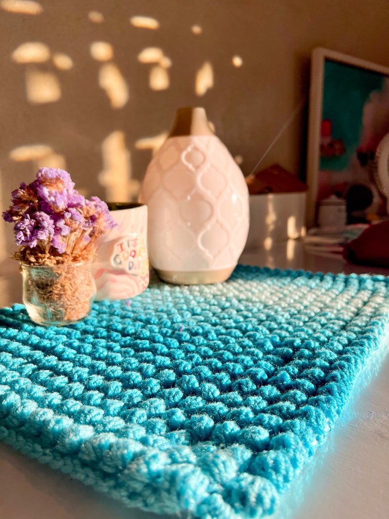 Crochet Rug Pattern, Entrance Mat Bath Mat Table Mat Modern Rug, Welcome Mat, Door Mat, Crochet Home Decor, Easy Beginner Friendly image 7