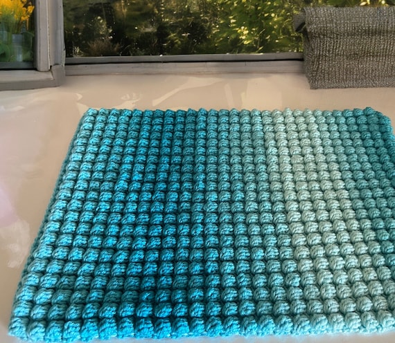 Bobble Stitch Crochet Rug Pattern: Easy Home Decor (PDF Pattern)