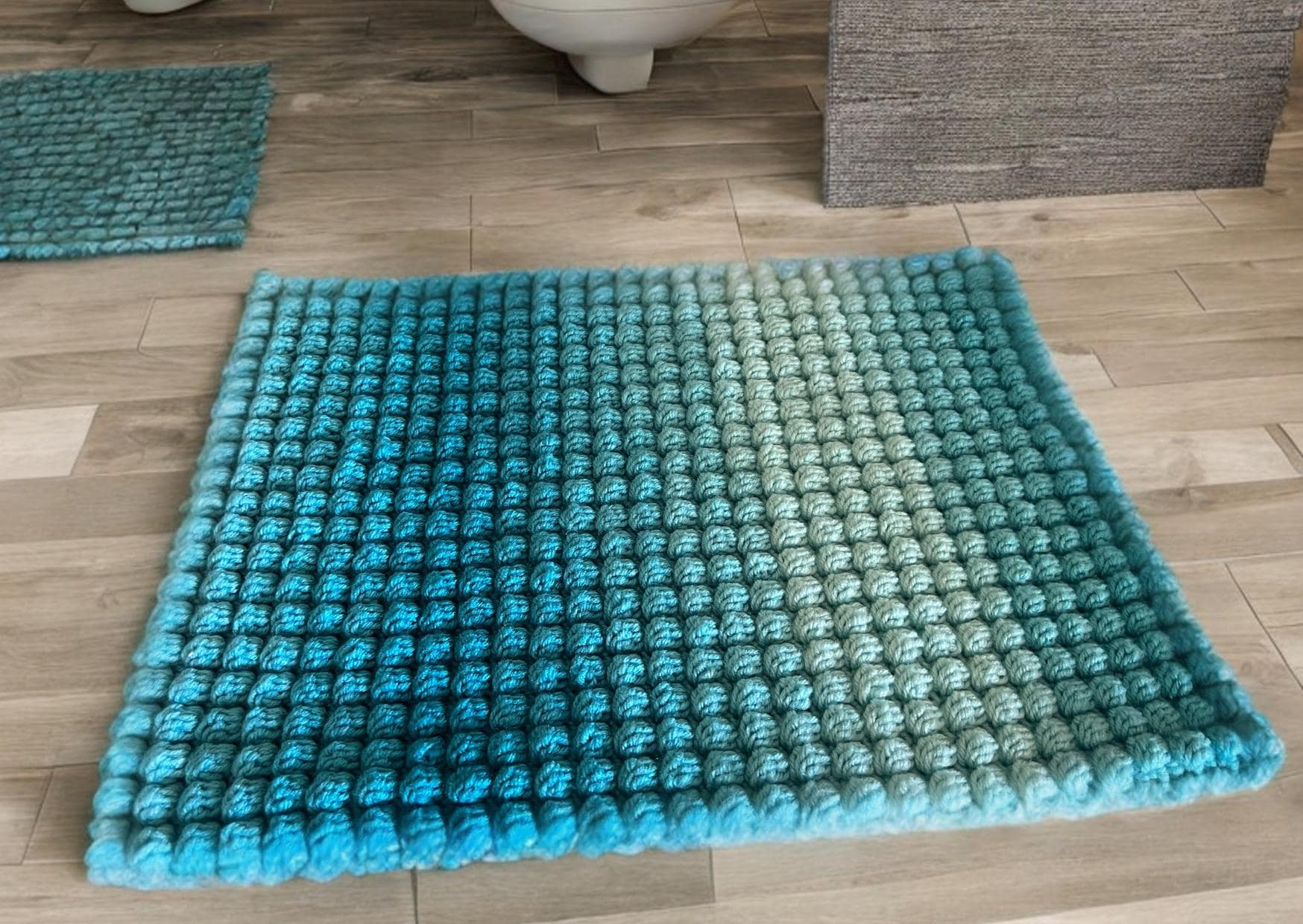 23 Crochet Bath Rug Patterns for Bathroom Floors, Entryways, and Cozy Home Decor 3 Crochet Bath Mat Pattern
