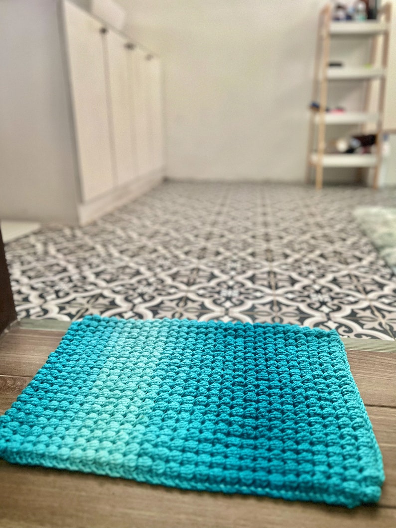 Crochet Rug Pattern, Entrance Mat Bath Mat Table Mat Modern Rug, Welcome Mat, Door Mat, Crochet Home Decor, Easy Beginner Friendly image 5