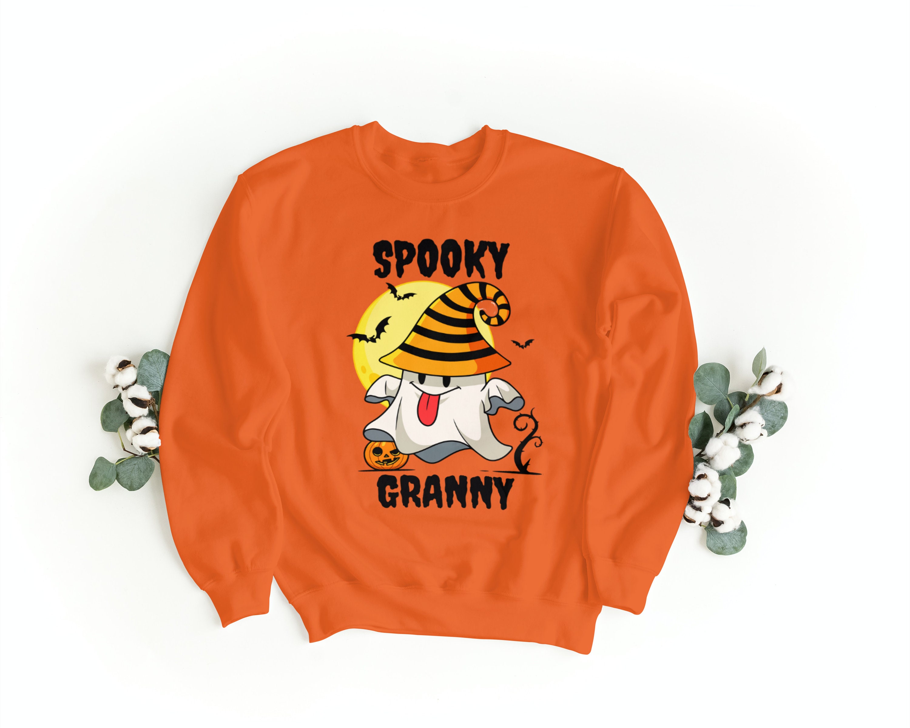 Discover Halloween Spooky Granny Sweatshirt, Halloween Grandma Unisex Heavy Blend Crewneck Sweatshirt