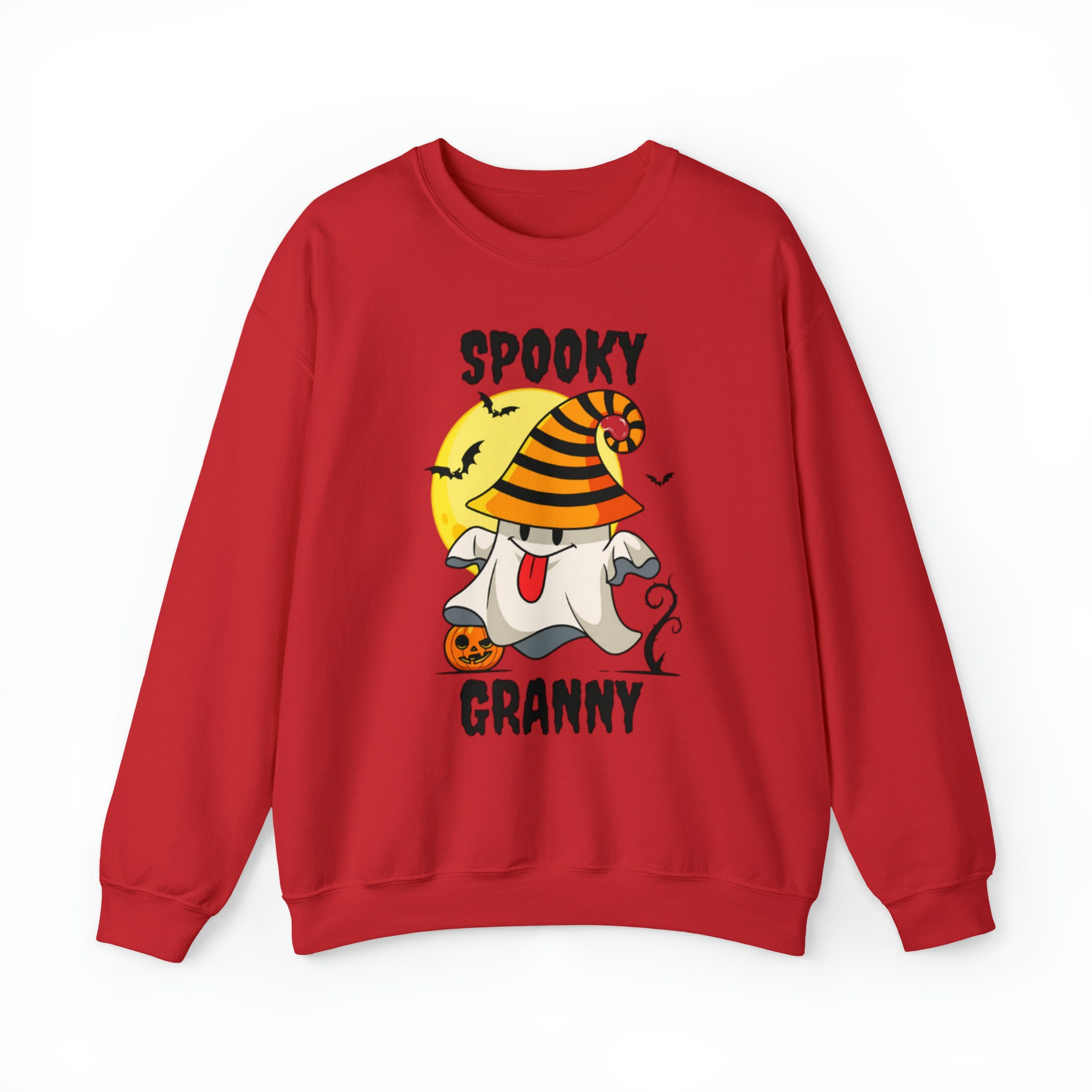 Discover Halloween Spooky Granny Sweatshirt, Halloween Grandma Unisex Heavy Blend Crewneck Sweatshirt