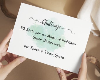 Sfide per un Addio al Nubilato PAZZESCO, Bachelorette Party games, Bridal Shower games, Fun games for bride to be. ITA Version