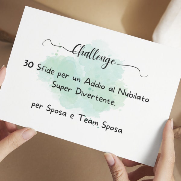 Sfide per un Addio al Nubilato PAZZESCO, Bachelorette Party games, Bridal Shower games, Fun games for bride to be. ITA Version