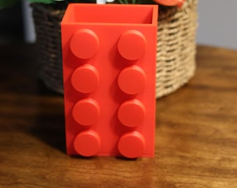 3D Printed Brick Inspired Pen / Pencil Holder