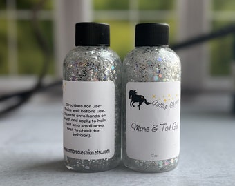 Gallop Glitter - Mane and Tail Gel in Silver