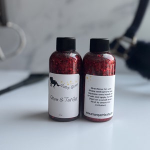 Gallop Glitter Mane and Tail Gel in RED image 1