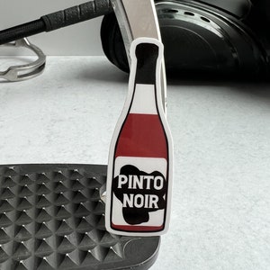 Pinto Noir Sticker - Horse Wine Sticker