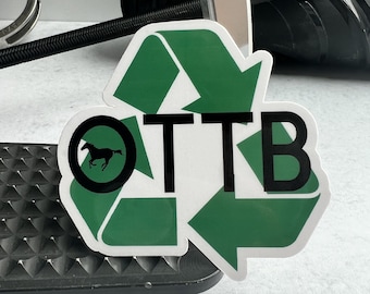 OTTB Recycled Sticker - Equestrian Horse Sticker