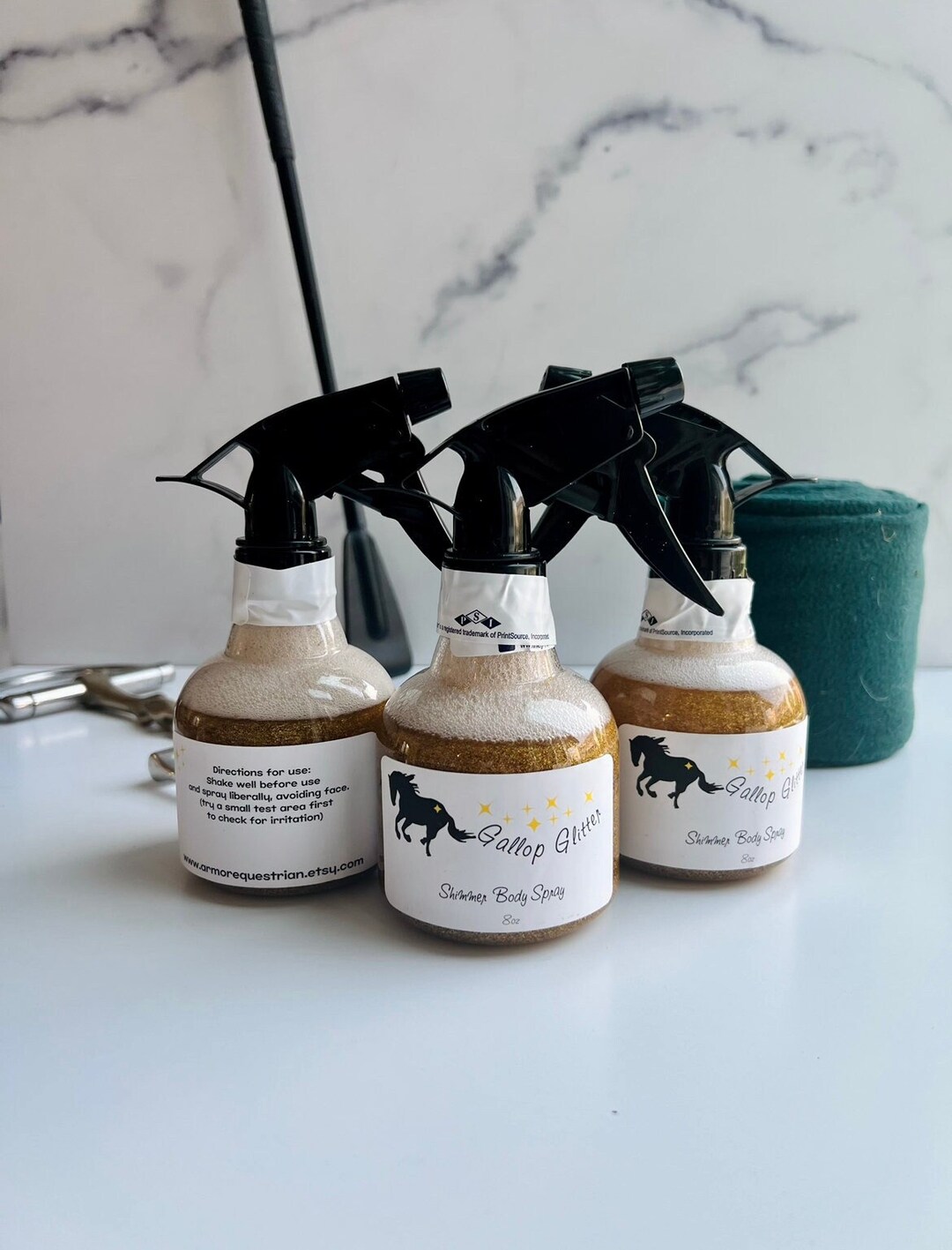 Gallop Glitter Shimmer Body Spray in GOLD Etsy
