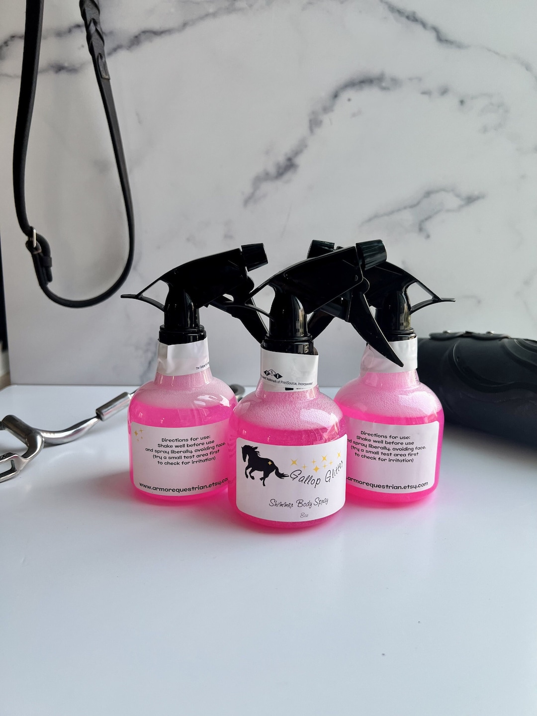 Gallop Glitter Shimmer Body Spray in PINK Etsy