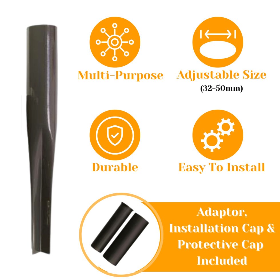 Heavy Duty Aluminium Ground Spike Socket For Rotary Washing Lines & Parasols (32-40mm)