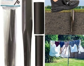 Rotary Airer Metal Ground Garden Spike Soil Parasol Washing Line Socket Multi Purpose 32-40mm