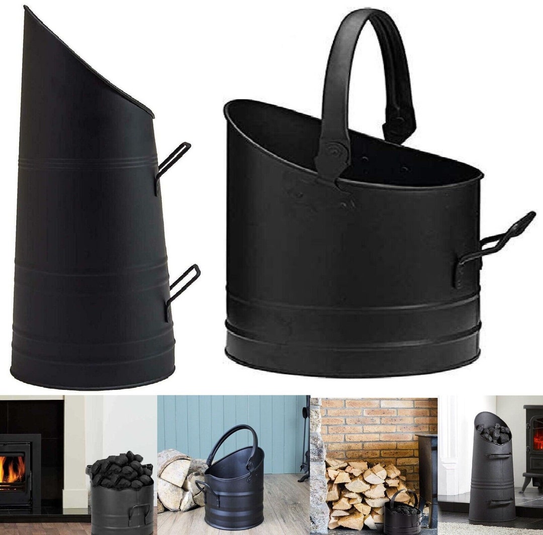 thumbnail image 2 of Garden Mile Cast Iron Fireside Coal Bucket & Companion Set With Poker 2 of 6