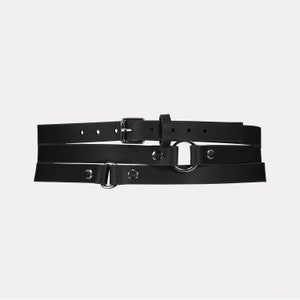 BLACK LEATHER BELT