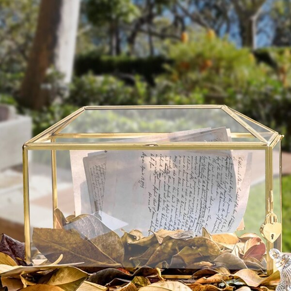 Mirror Card Box Etsy