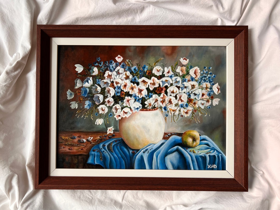 Original Oil Painting Original Art Original Flower Painting - Etsy