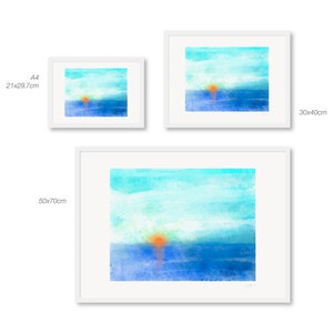 SUN AND SEA, Framed Print, 3 sizes available image 2