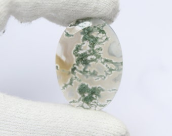 Exclusive!! Moss Agate Cabochon,Natural Agate Gemstone,fancy Shape,Moss Agate Loose Stone For Jewelry Pendant, Cabochon.24ct