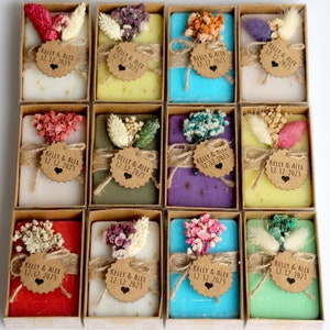 Bomboniere personalizzate con sapone fatto a mano, bomboniere con sapone per matrimonio di colori misti, regali per damigelle d'onore, bomboniere per addio al nubilato, bomboniere per baby shower, addio al nubilato