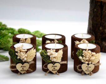 50 pcs Personalized Tealight Holders, Favors For Your Wedding Guests, Wedding Favors in Bulk, Personalized Favors For Your Celebratory Event