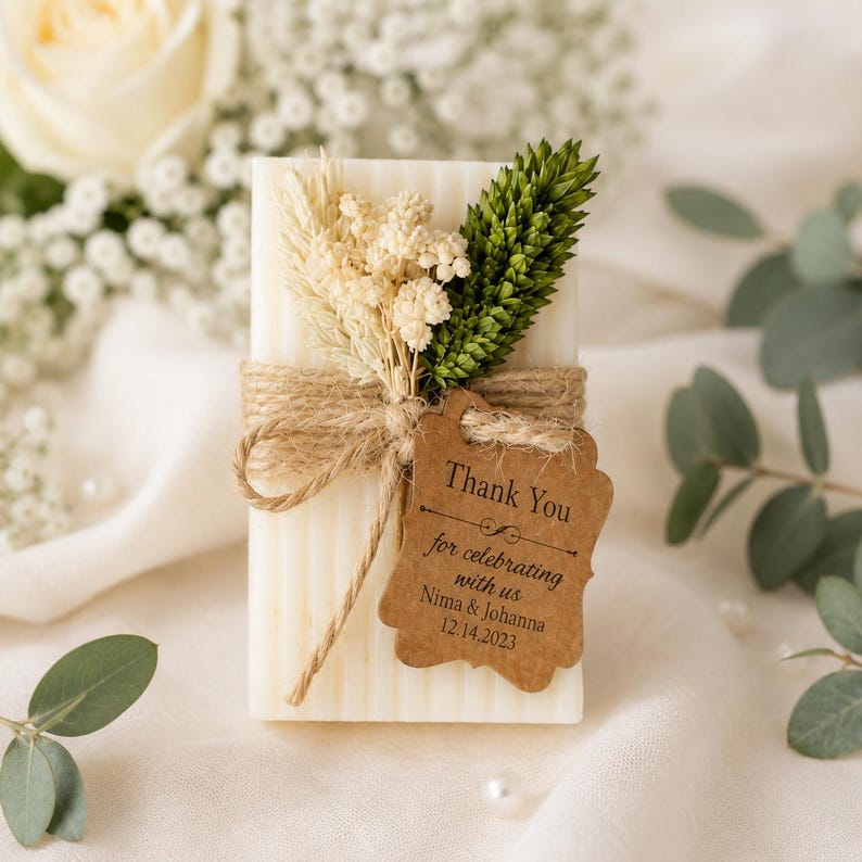 Personalized Soap Favors | Wedding Favors | Mini Guest Soap | Bridal Shower Favor | Baby Shower Favor | Custom Soap Gift | Vegan Soap image 6