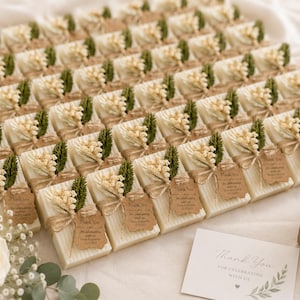 Personalized Soap Favors | Wedding Favors | Mini Guest Soap | Bridal Shower Favor | Baby Shower Favor | Custom Soap Gift | Vegan Soap image 5